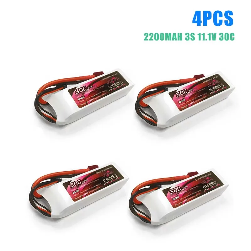 Высокое качество 1/2/4 шт CNHL 2200 мАч 3S 11 1 В 30C Lipo аккумулятор с разъемом XT60 для FPV Racing RC