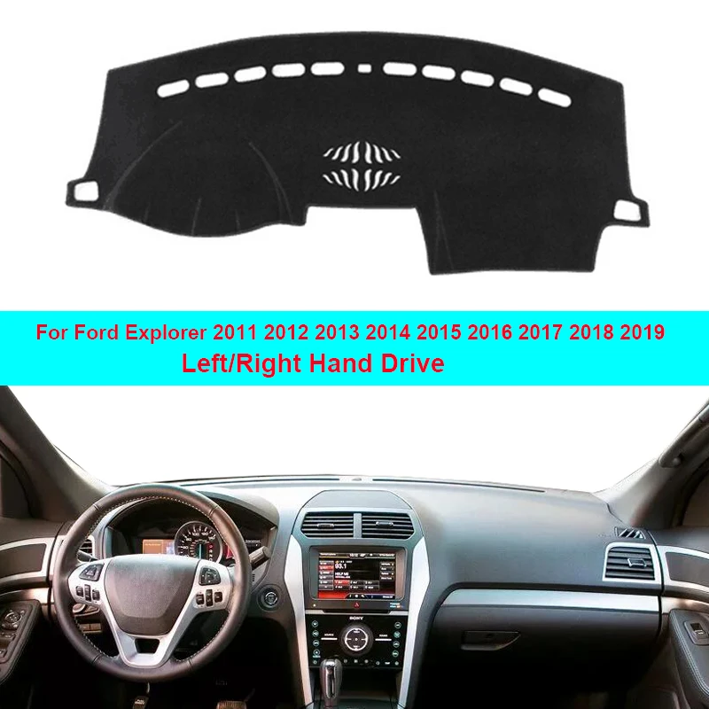 

Car Inner Dashboard Cover Dash Mat Carpet Sun Shade Board DashMat For Ford Explorer 2011 2012 2013 2014 2015 2016 2017 2018 2019