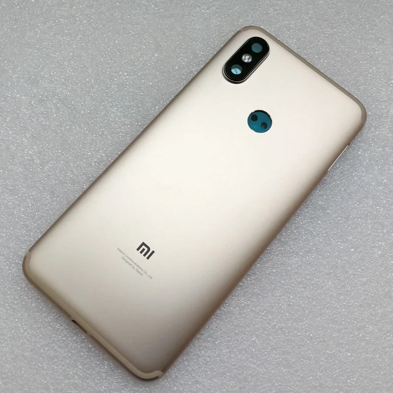 Golden Для Xiaomi 6X/M6X/Mi6X запасных Запчасти сзади Крышка для аккумулятора корпус+ боковые ключи камера Замена объектива вспышки - Цвет: Golden