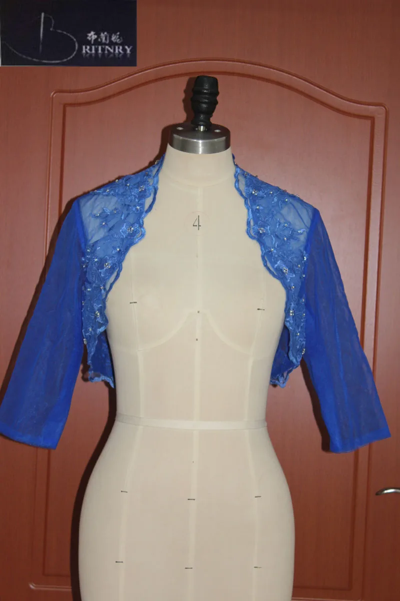 

New Arrival Bolero Bruiloft Appliqued Beading Evening Capes Tulle Wedding Wrap