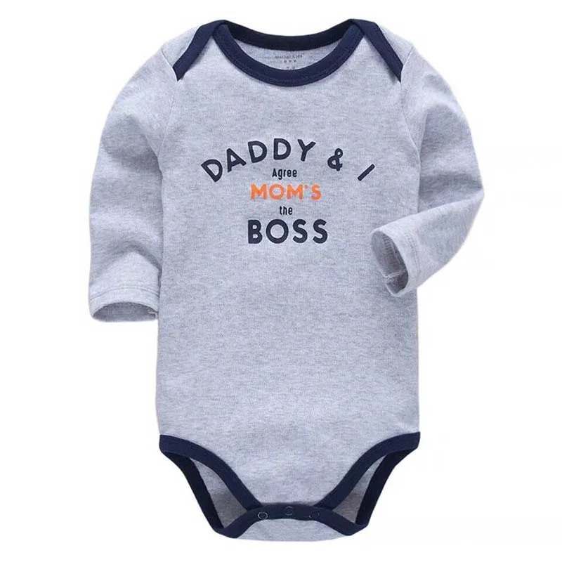 Боди для новорожденных одежда маленьких мальчиков и девочек милые с длинными