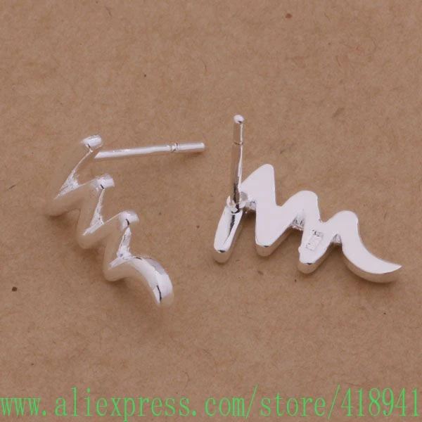 Посеребренные серьги посеребренные модные ювелирные изделия великолепная