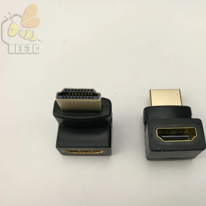 HDMI совместимая с HDTV A/A F/M 90 градусов изогнутая Угловая головка 270 угловая вилка для