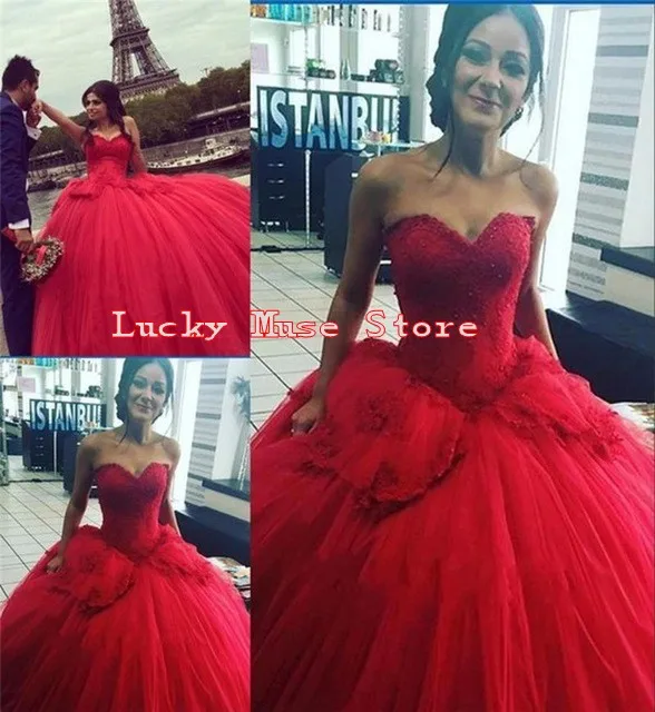 Халат Де Mariage Саудовская Аравия Стиль Люкс Бальное Платья Бургундия пышные