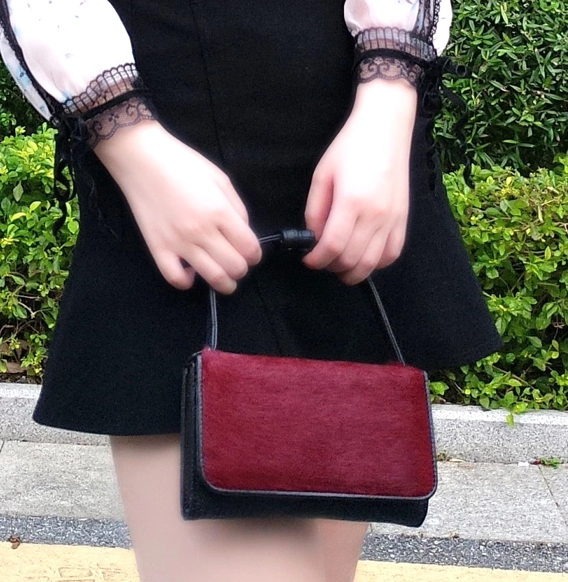 Женская мини-сумка через плечо сумочка клатч узор крокодиловая кожа конский