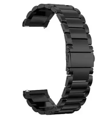 black Браслет для часов из нержавеющей стали для huawei Watch GT Honor Magic Watch 2pro металлический ремешок для huawei gt 2 46 мм ремешок для часов 22 мм - Цвет: black