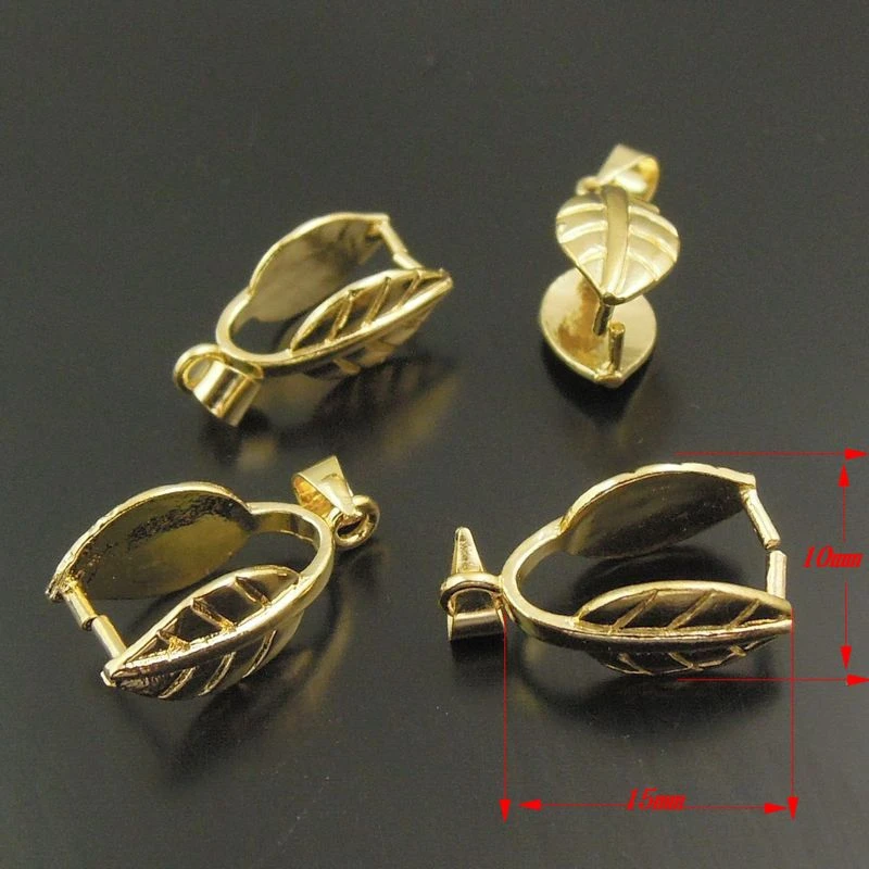 12 шт. латунные застежки листья золотого цвета 38138|jewelry accessories|handmade jewelry accessoriescharm