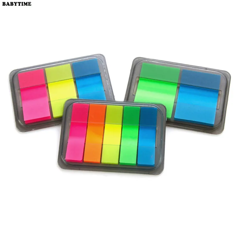 1PCS Self Adhesive Memo Pad Sticky Cute Candy Color Notes Post It Bookmark Point Marker Sticker Paper Escolar | Канцтовары для