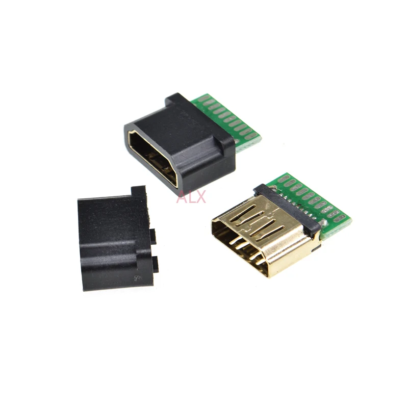 5 шт. 19PIN 19P HDMI гнездовой разъем/разъем с печатной платой тип припоя пластиковым