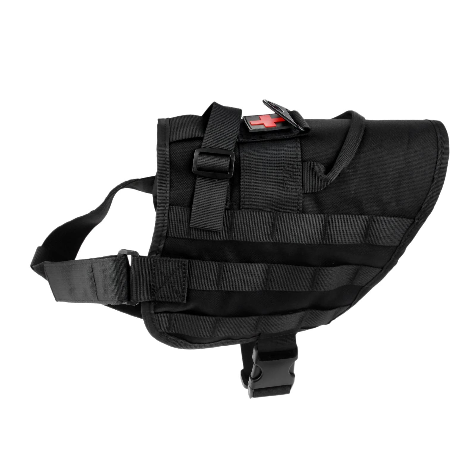 Black L SURIEEN тактический жилет для собак Molle для прогулок на открытом воздухе, походов, охоты, водостойкий тренировочный жилет для собак - Цвет: Black L