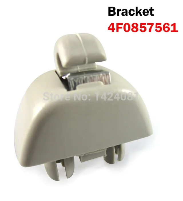 Новый OEM 2004 2011 для Audi A6 C6 внутренняя солнцезащитные крюк козырька зажимами серый