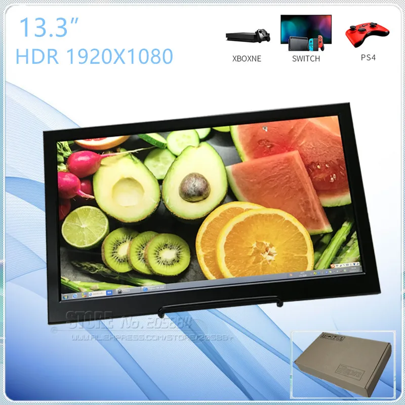 11," /13,3"/15," портативный компьютерный монитор PC 1920x1080 HDMI