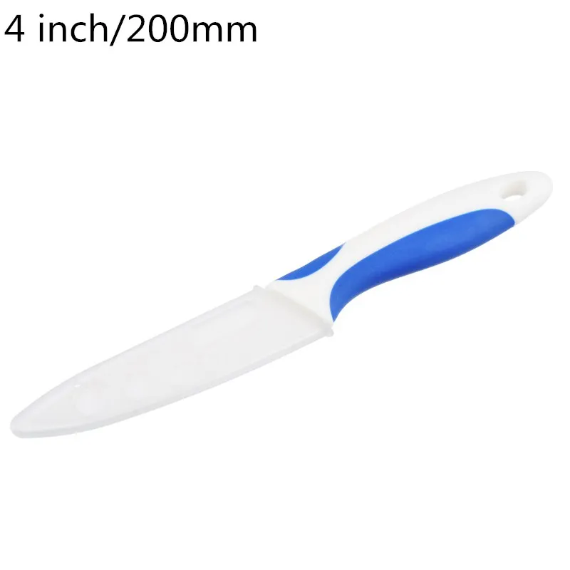 4 inch blue Urijk 3/4/5 дюймов Керамика Кухня ножи белый Многоцветный ручка для очистки овощей Пособия по кулинарии инструменты Керамика Ножи высокое качество - Цвет: 4 inch blue