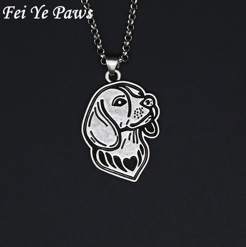Fei Ye Paws винтажные 3D Beagle ожерелья и кулоны Бохо Подвески украшение для собаки