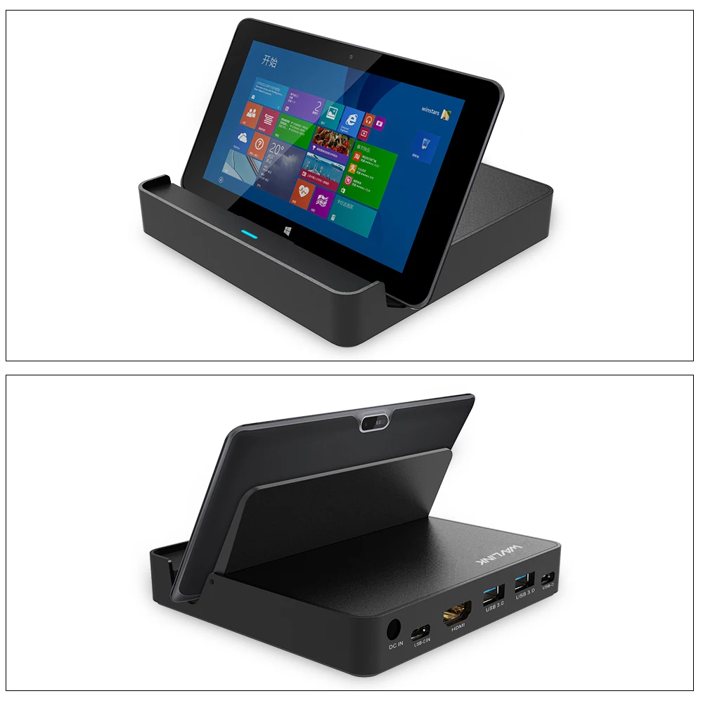 Wavlink Алюминиевый USB 3 0 мини док станция 1 Gen 2 Type C дисплей 50 Вт с доставкой питания 4K @