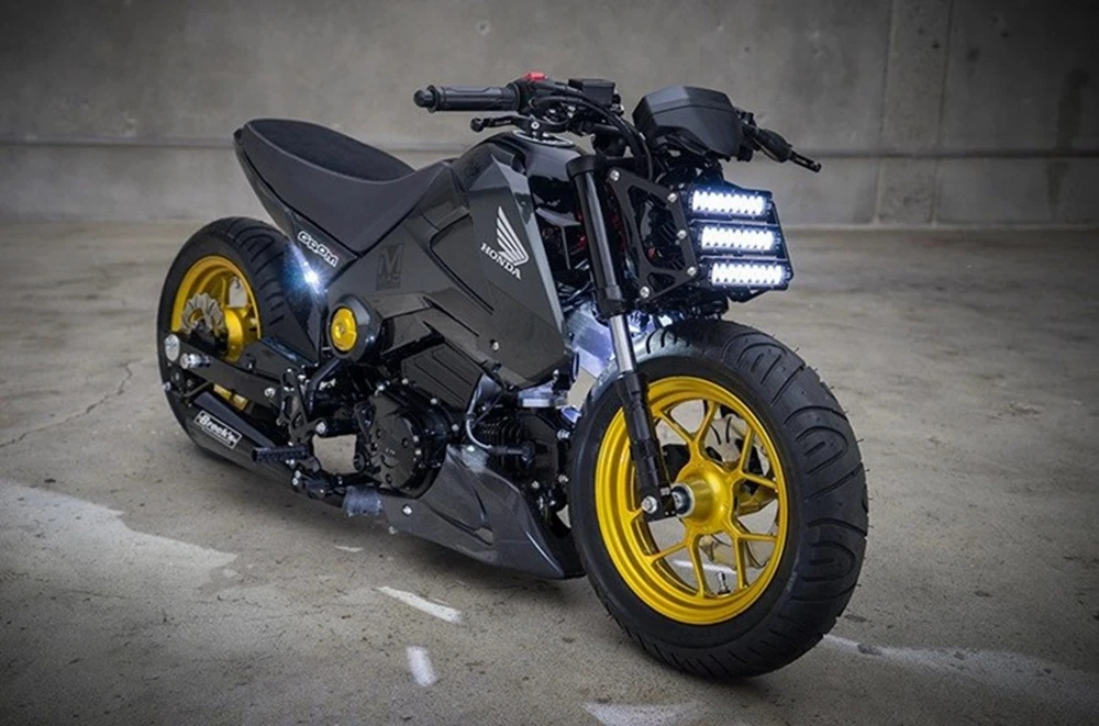 Мотоцикл ретро трехуровневые светодиодные фары обтекатель головной свет лампы