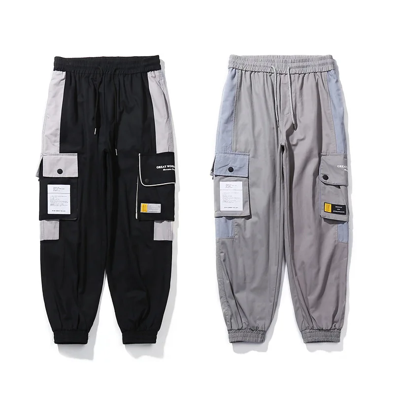 

Cargo Pants Men Casual Multi-pocket Joggers Trousers 2019 Autumn Harajuku Streetwear Hip Hop Baggy Tactical Pants Men GM106