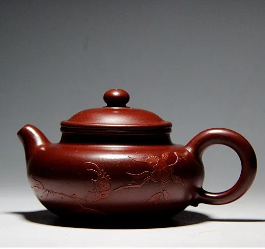 

Zhu mud Dahongpao tea pot Yixing teapot famous handmade mud painted new special