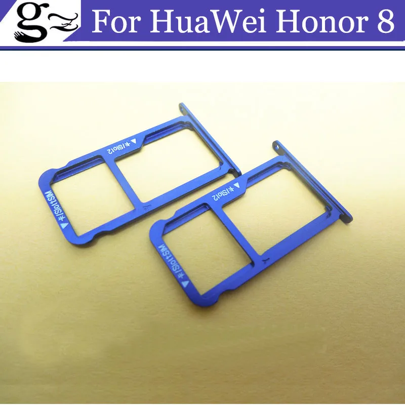 

For HuaWei Honor 8 5.2" 4G LTE SmartPhone SIM Card Tray + Micro SD Card Tray Holder Slot Adapter Socket