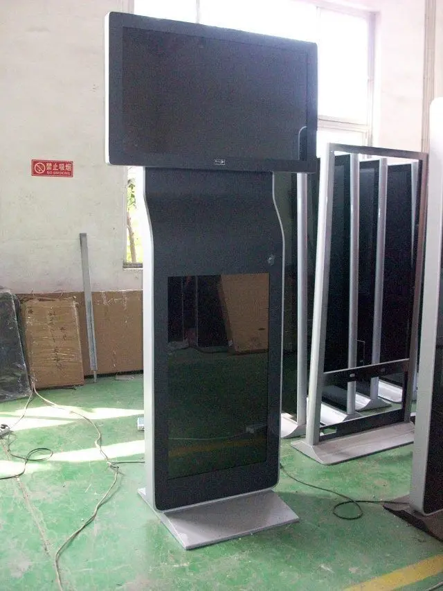 42/55 дюймовый аэропорт двойной экран ЖК дисплей Автономная цифровая вывеска (42