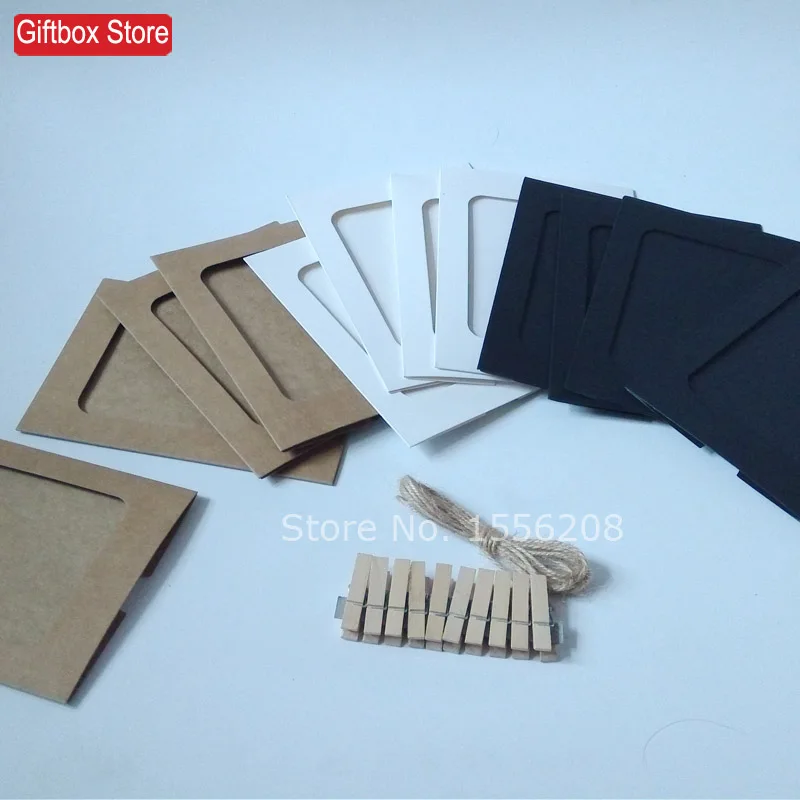 (10pcs/lot)DIY hanging paper photo frame wall picture display for party decoration | Дом и сад