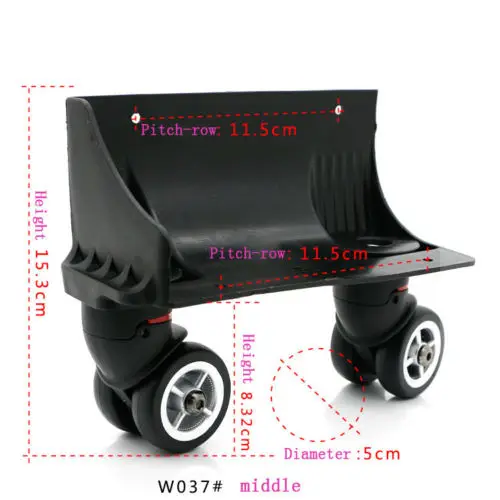 GUGULUZA Замена колес для чемодана на тележке - запчасти и аксессуары для ремонта W037.