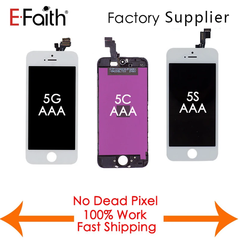 Tianma 50 шт./лот заводская цена класс AAA для iPhone 5s ЖК дисплей с сенсорным дигитайзером