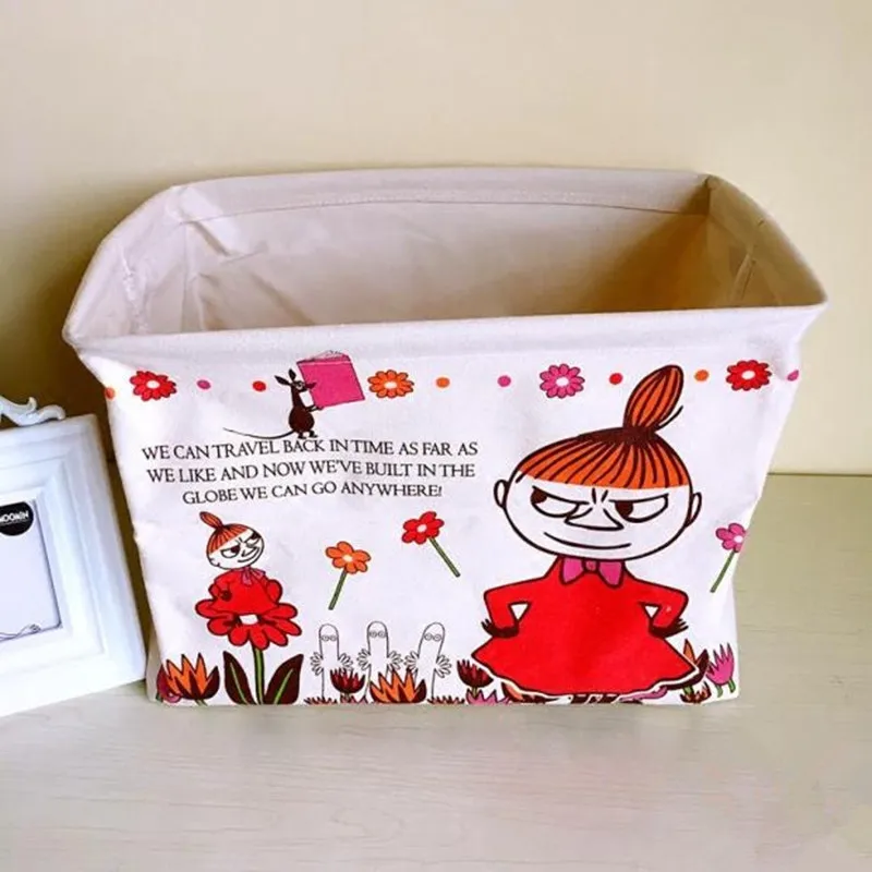 Moomin M Размер коробка для хранения корзина для белья panier osier cesta mimbre panier de Range cesto