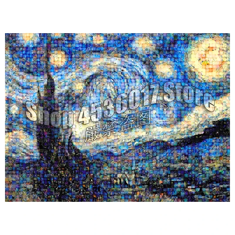 

Diamond Embroidery 5D DIY Diamond Painting Starry Night By Vincent Van Gogh Cross Stitch Rhinestone Mosaic Home Decor Crafts