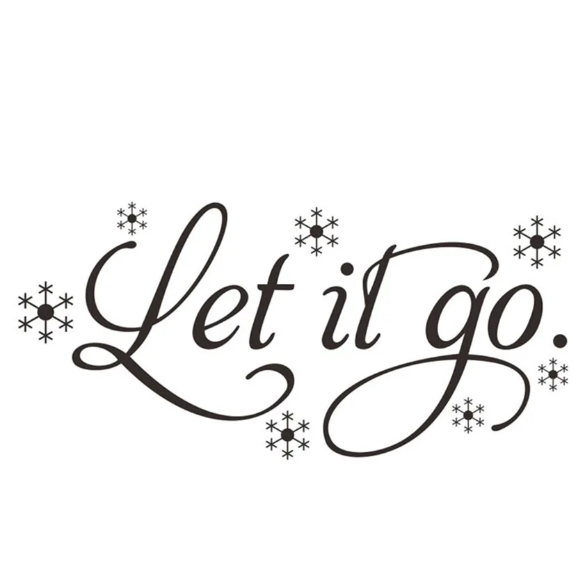 Лидер продаж 2017 Высококачественная новая Настенная Наклейка Let It Go детская