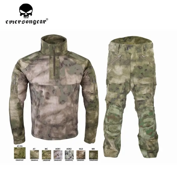 EM6894ATFG Emersongear Мужская тактическая спортивная одежда военный боевой спортивный костюм осень и зима с длинными рукавами мужские спортивные костюмы EM6894 - Цвет: EM6894ATFG