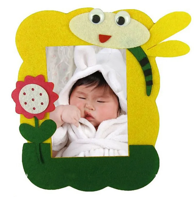 Happyxuan 4 шт./Партия Детские DIY войлочные наборы для ремесла фоторамка мультфильм