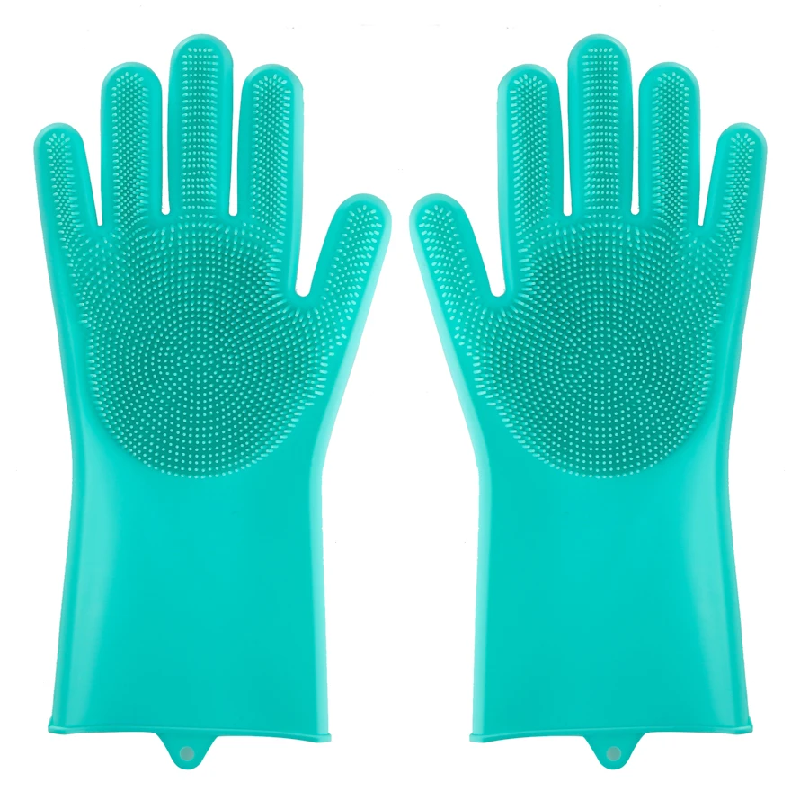 XYKIT кухонные силиконовые перчатки для чистки волшебные мытья посуды бытовые