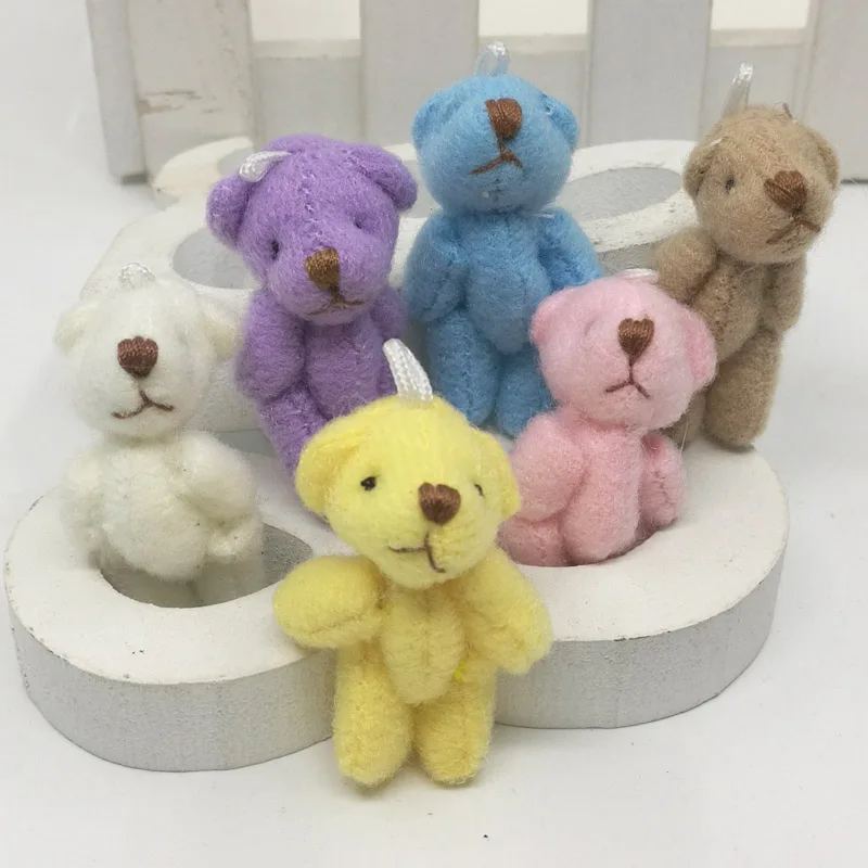 Миниатюрный мягкий традиционный плюшевый мишка 3 5 см вечерние