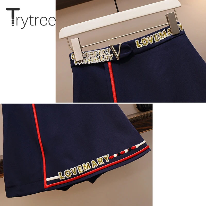 Trytree летний женский комплект из двух предметов модный шарф с круглым вырезом и