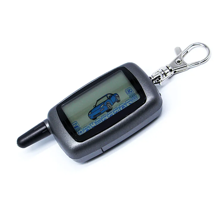 

car keychain starline A6 car remote for A6 lcd remote two way car alarm system /FM transmitter