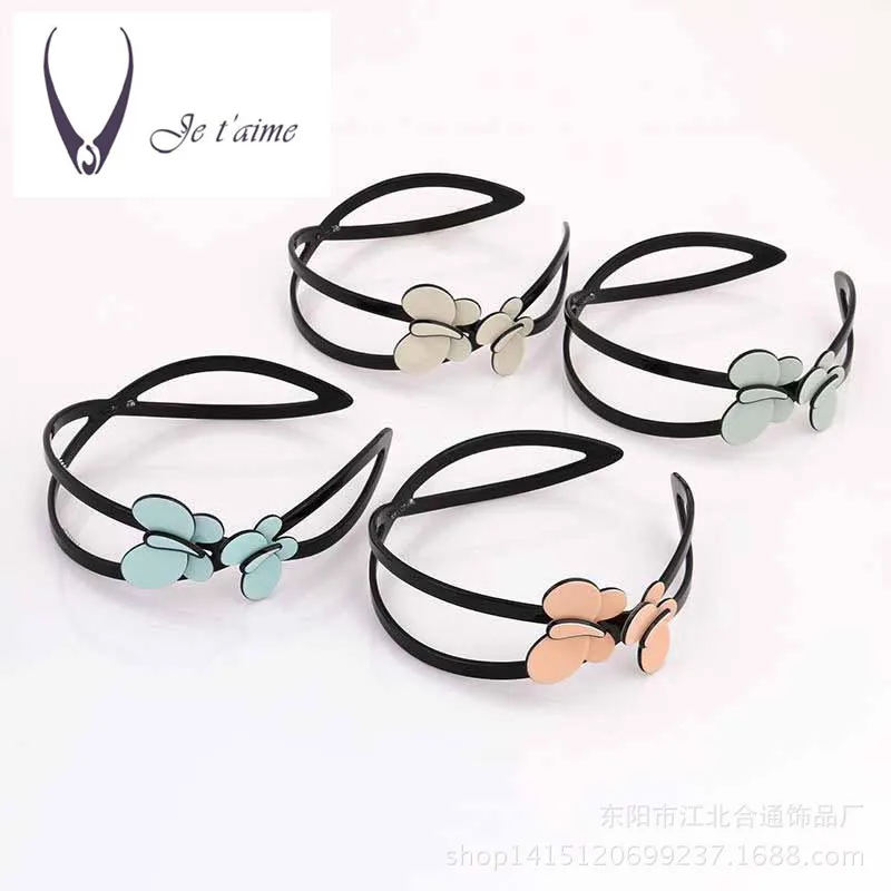 Женская лента для волос высококачественные ацетатные Стразы изящные украшения в