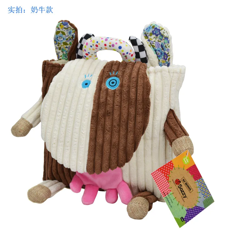 

Wholesale! 5pcs Sozzy Cute Kid Plush School Backpacks 25cm Animal Figure Bag Kid Girls Boys Gifts Toy baby schoolbag