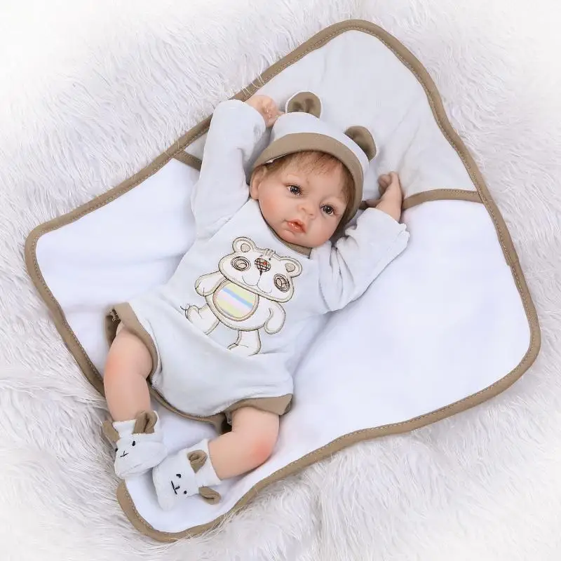 42 см Bebe Reborn Мальчики Кукла 16 дюймов Новорожденный ребенок Живой куклы