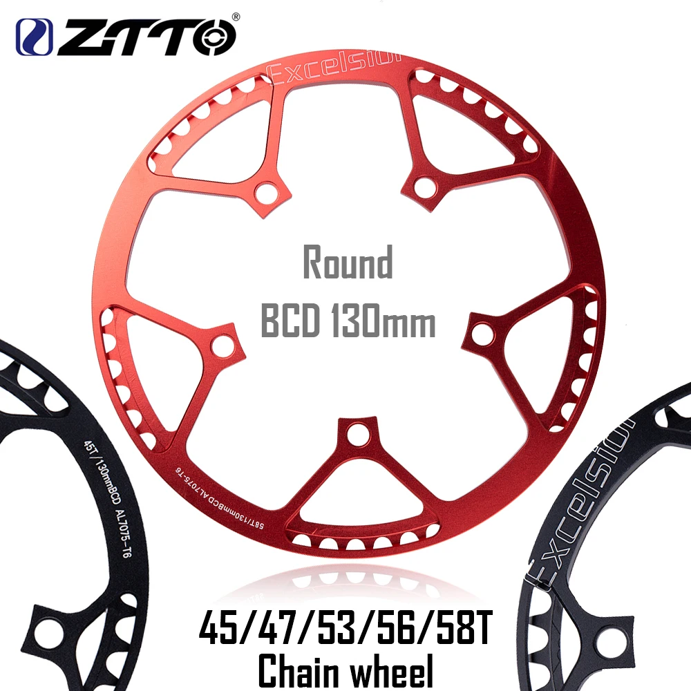 ZTTO 130 мм BCD круглая интегрированная BMX велосипедная односкоростная кривошипа 45/47/53