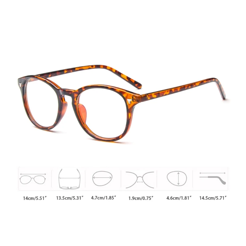 

Vintage Clear Lens Eyeglasses Frame Retro Men Women Unisex Glasses Optical
