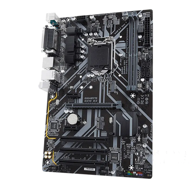 GIGABYTE GA-H310 D3 настольная материнская плата LGA1151 DDR4 SATA III 32G ATX | Компьютеры и офис
