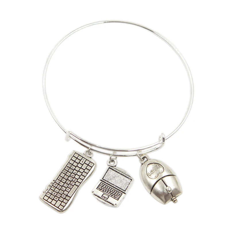 Дропшиппинг браслет для ноутбука компьютера мыши клавиатуры серебряного цвета с