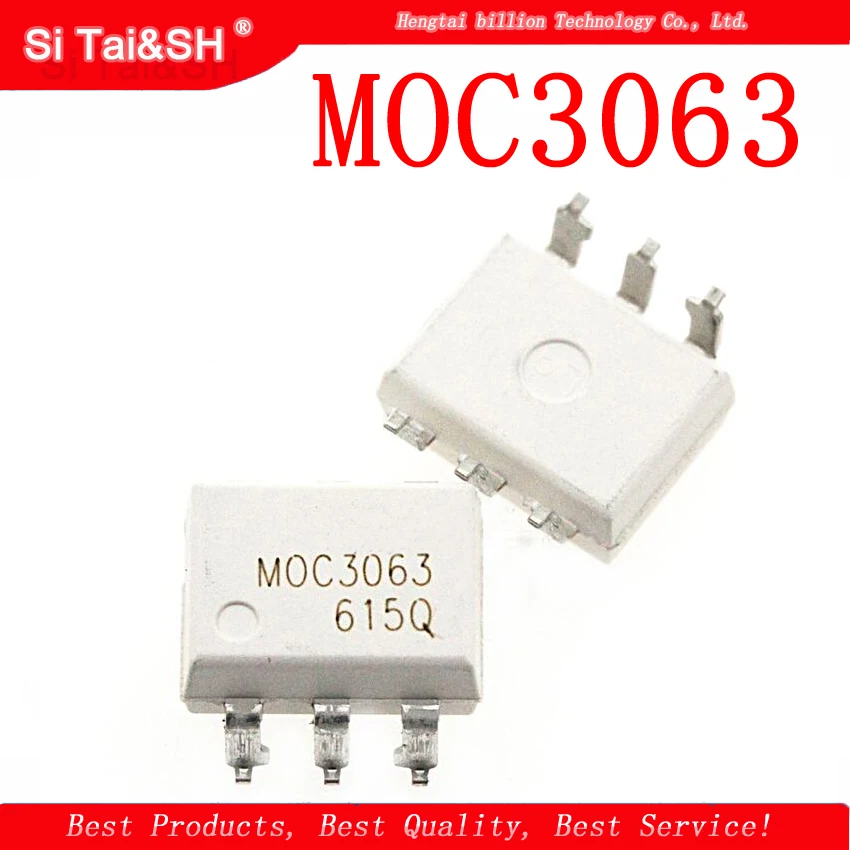 10 шт./лот MOC3063 SOP6 SOP SMD оптрон триггер драйвера | Электронные компоненты и
