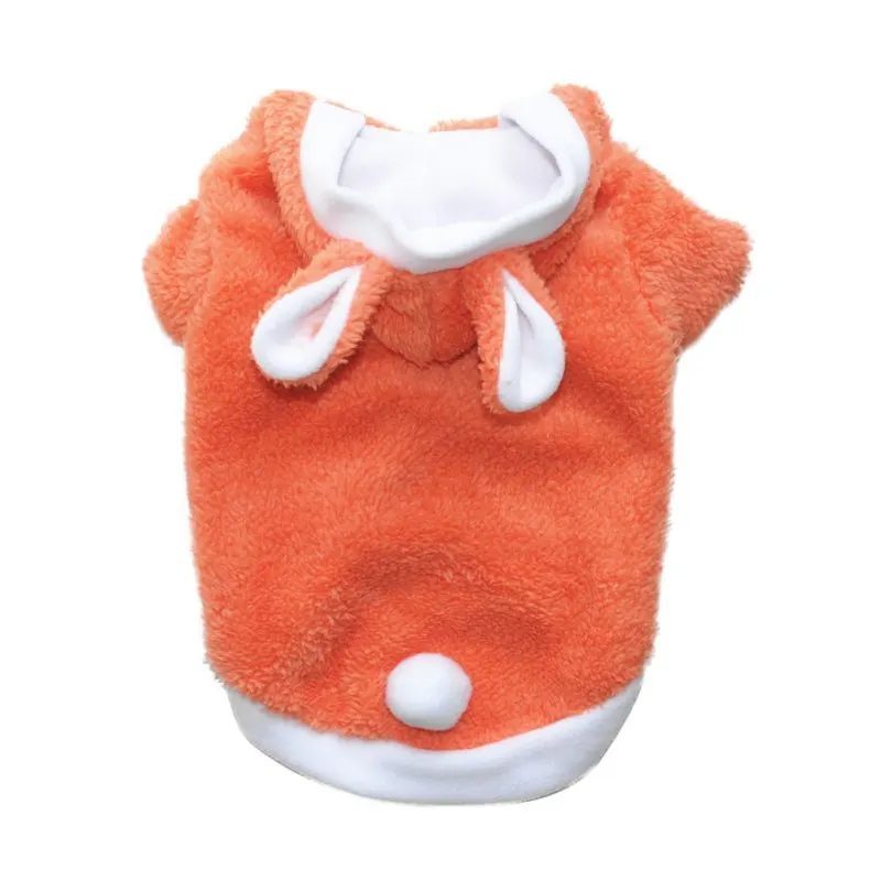 Рождественский стиль XS/S/M/L/XL однотонное пальто для домашних животных кролик