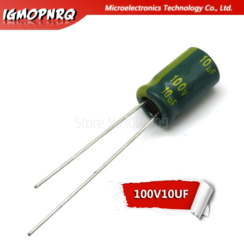 

50 шт. 100V10UF 6X11 мм 6,3*11 10 мкФ 100V 6X11 мм Алюминий электролитические конденсаторы DIP
