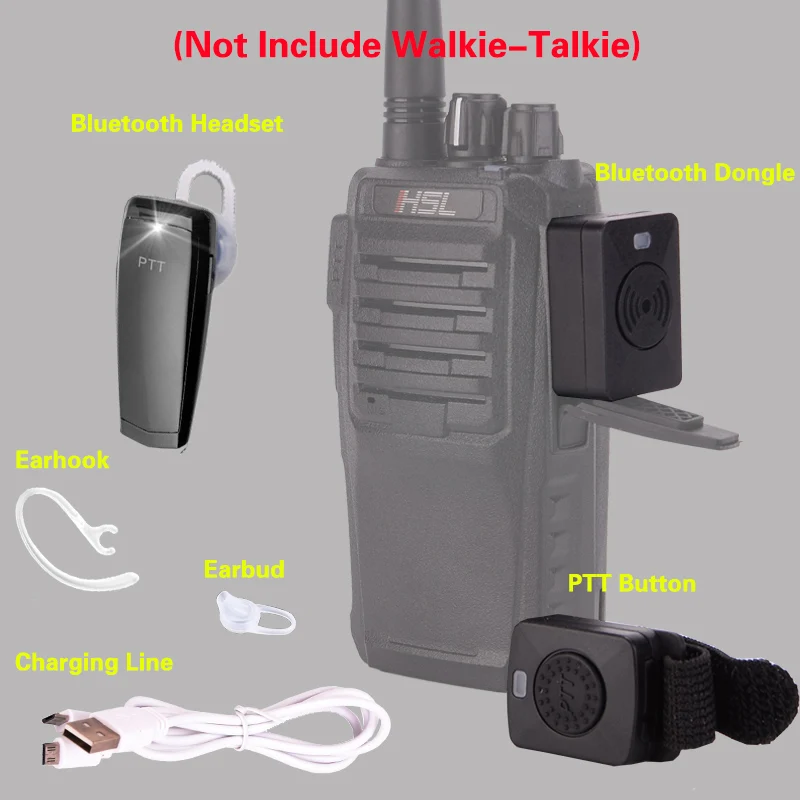 Bluetooth гарнитура для рации Motorola Baofeng K/M|walkie talkie|radio wirelesstalkie walkie |