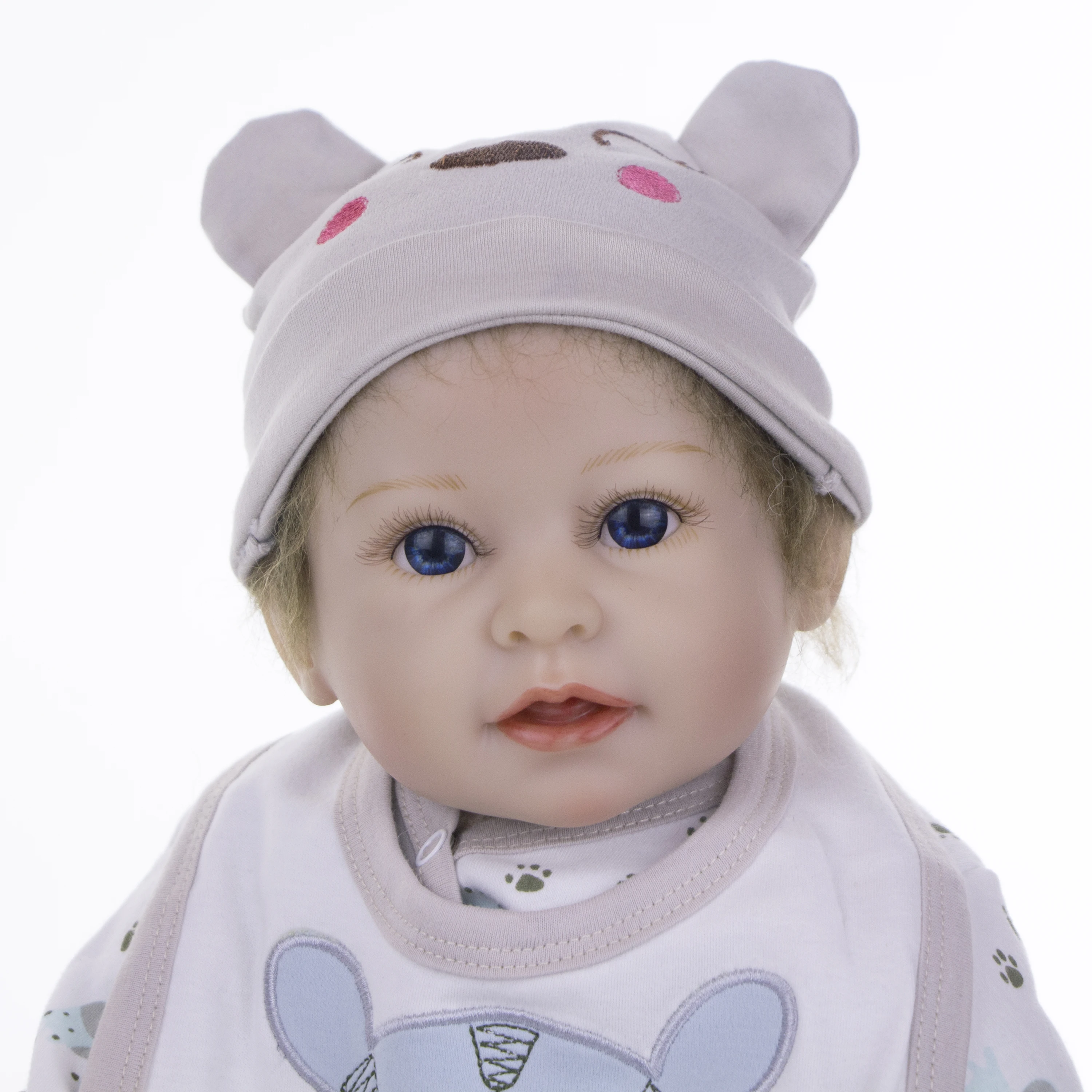 Реалистичные 22 дюймовые куклы для новорожденных мягкие силиконовые виниловые