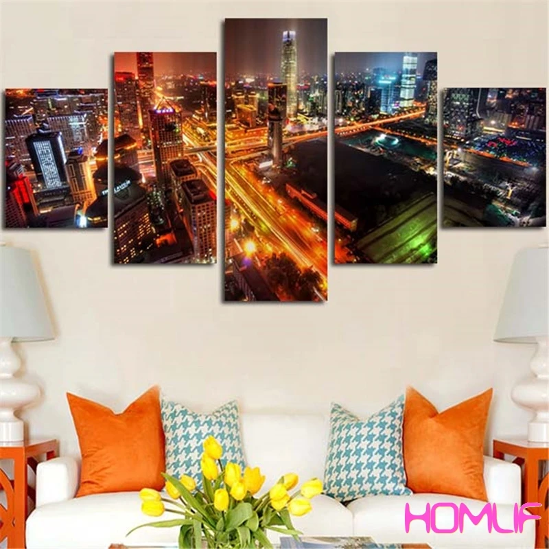 Алмазная картина стежка 5 шт тройки яркая модульная Таблица вышивка бисером