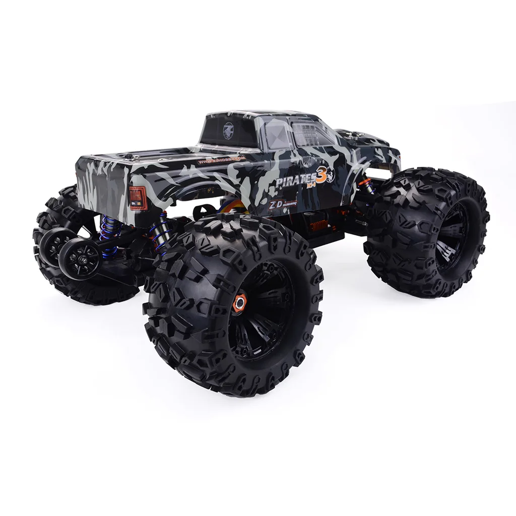ZD Racing MT8 пирата 3 RC Monster Truck автомобильных 1/8 RTR регулируемый амортизатор 4-Каналы RC автомобиль 120A бесщеточный Водонепроницаемый ESC